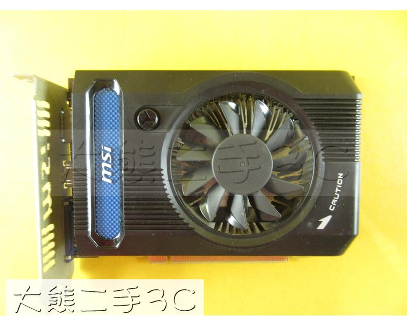 顯示卡 PCIE 3.0 MSI R7730-1GD5V1 HD7730 1G D5 128b (813)【大熊二手3C