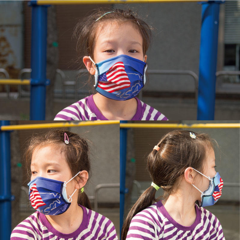 SGS認證 ASTM F2101 台灣製造 美國國旗-藍 防塵口罩 布口罩 口罩 防潑水 N95 可參考