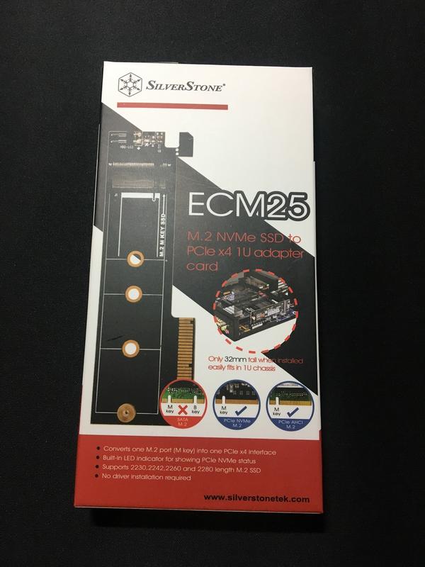 銀欣 SilverStone ECM25 PCIe M.2 NVMe SSD 轉接卡