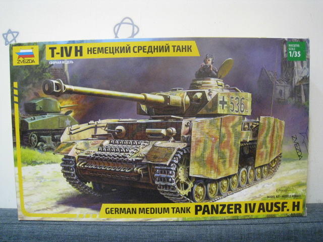 1/35 ZVEZDA IV-H 二戰德軍四號(4號)中型主力戰車 No.3620