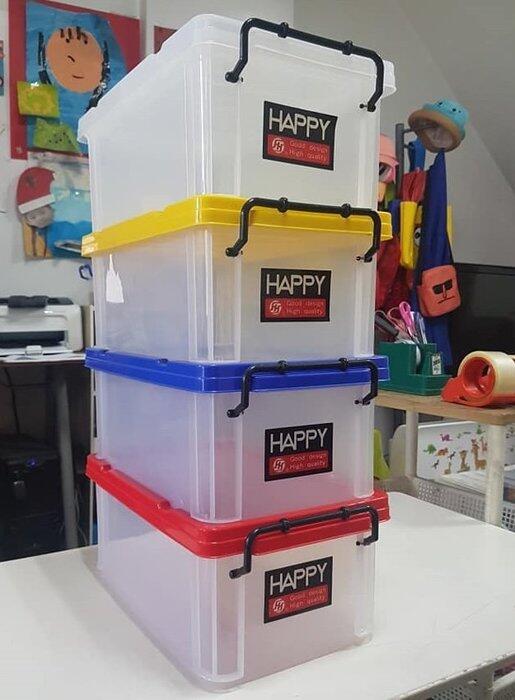 HuGaGa『HAPPY 1070特大收納盒』法成 收納箱 小物收納 透明箱 萬用箱 掀蓋 抽屜櫃
