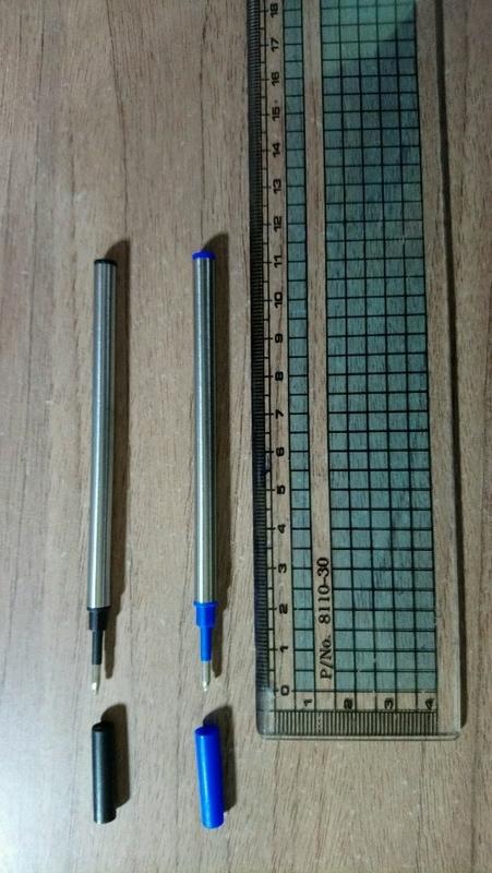 Montblanc萬寶龍鋼珠筆芯 直插式 裸裝藍.黑色0.5mm 適用於MEISTERSTUCK等小班鋼珠筆