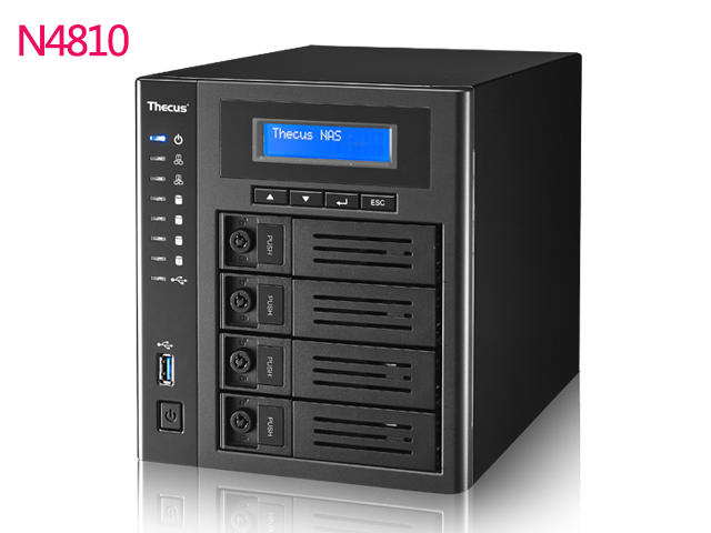 Thecus 色卡司  N4810 網路儲存設備 全新私人高效能4-bay雲端儲存多媒體系統