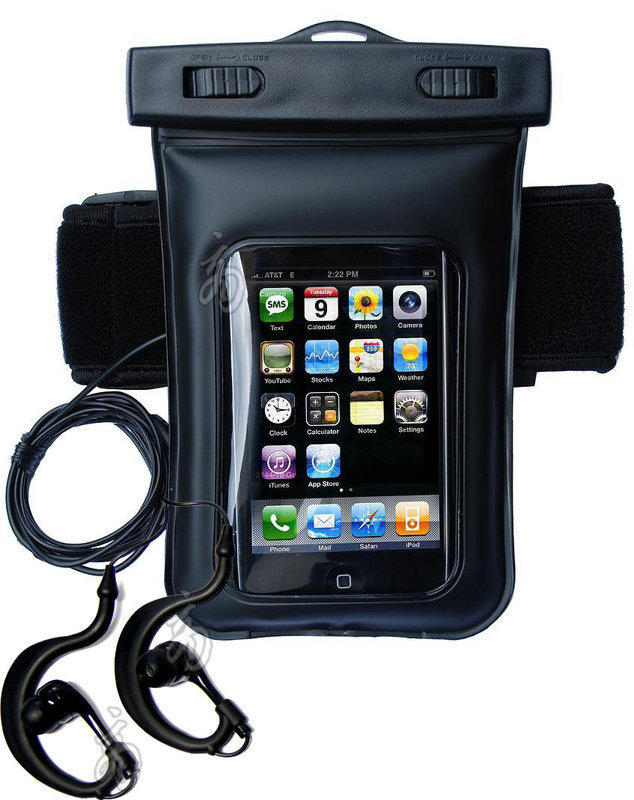 iphone4 4S防水袋 游泳 運動防水臂套 送防水耳機 內建耳機孔 3.5mm耳機手機都可 防水運動臂套 HTC