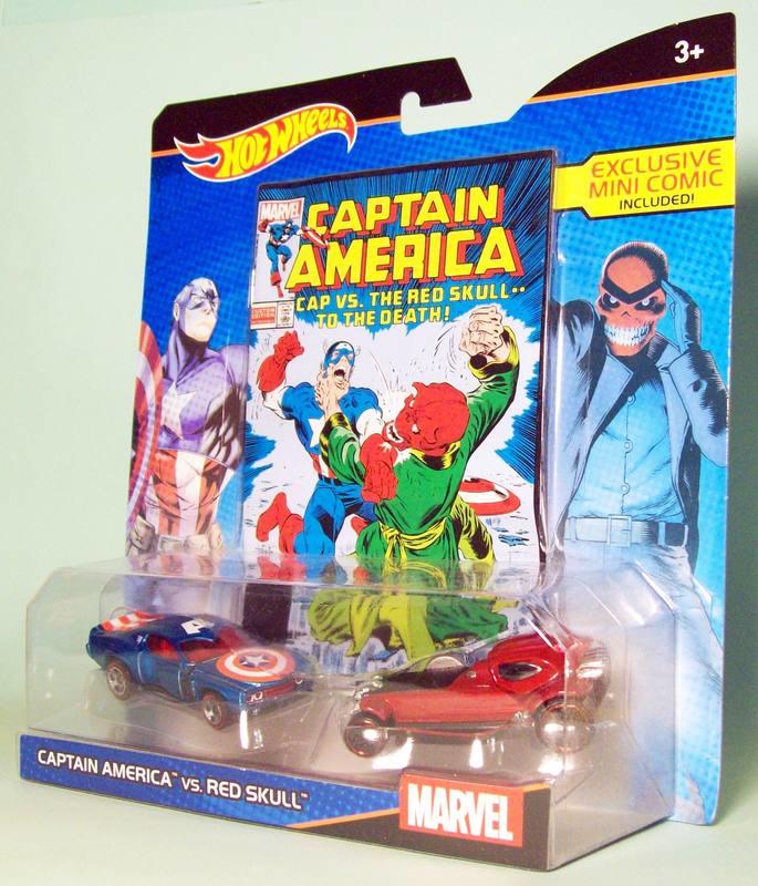 ⊙咔咔玩具-美國原裝進口- 風火輪 Hot Wheels MARVEL 美國隊長VS 紅骷髏 Captain Ameri
