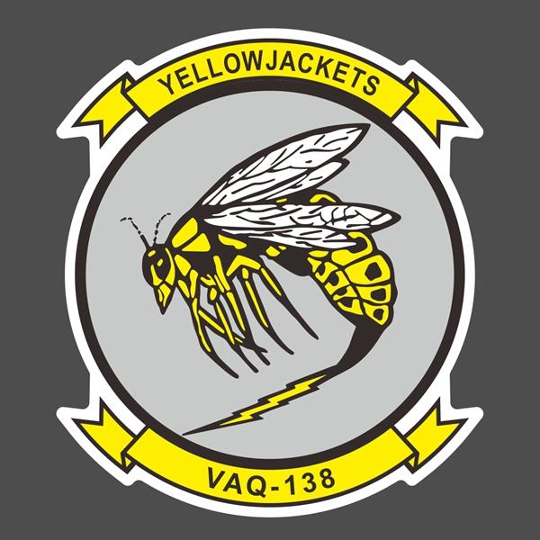 美國海軍電子攻擊中隊 黃夾克 EA-18 138VAQ-138 貼紙