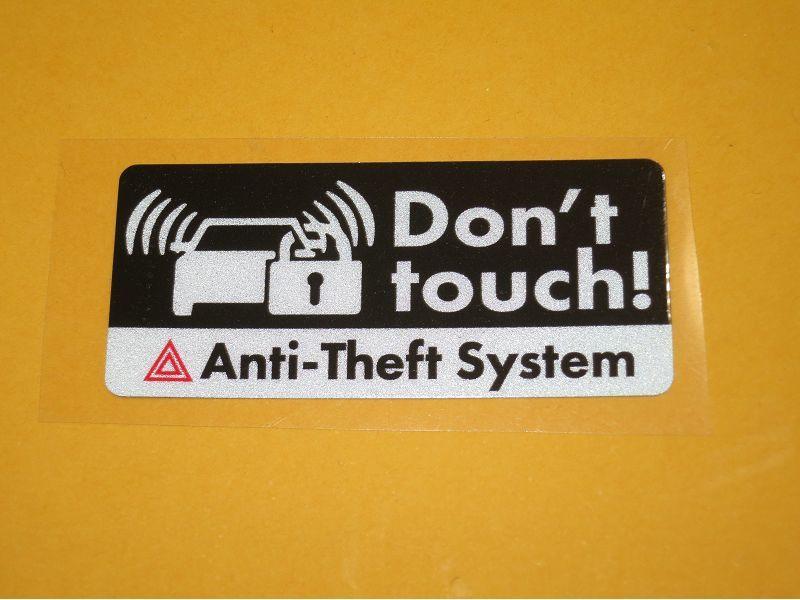 3M反光貼紙 Anti Theft system 防盜系統 警示標 警告標 指示標 Don't touch 請勿觸碰