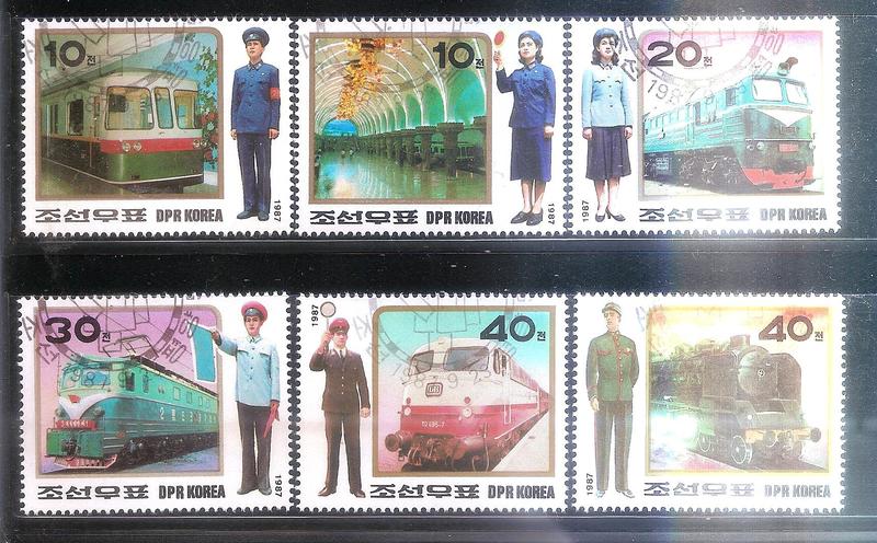 【流動郵幣世界】北韓1987年火車銷印票