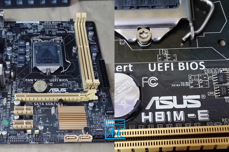 【 大胖電腦 】ASUS 華碩 H81M-E主機板/附擋板/1150/DDR3 良品 保固30天 直購價400元