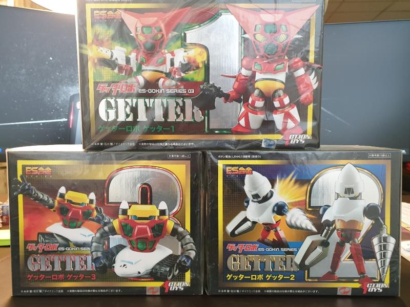 全新未拆 ES合金 Action toys 蓋特機器人1/2/3號 初版 Getter Robo 1/2/3