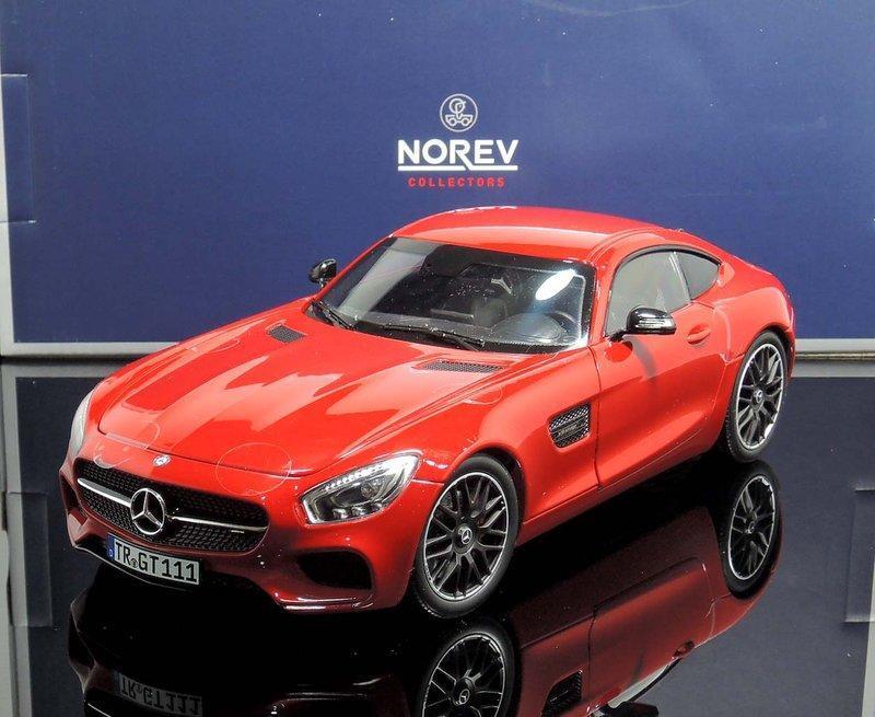 【MASH-2館】[現貨瘋狂價] Norev 1/18 Mercedes-Benz AMG GT S (C190) 紅