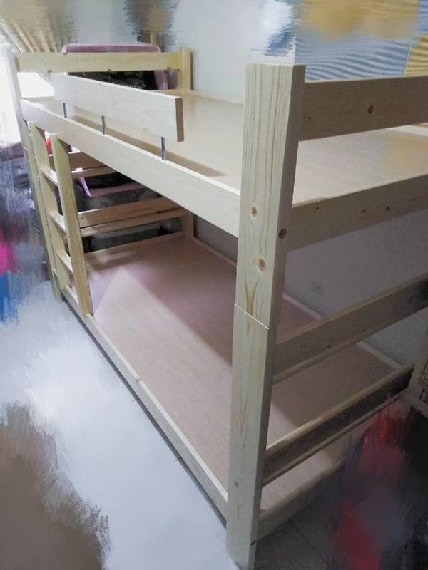 《鑫進行》全新 松木3.5尺上下床架 實木雙層床 上下雙人床