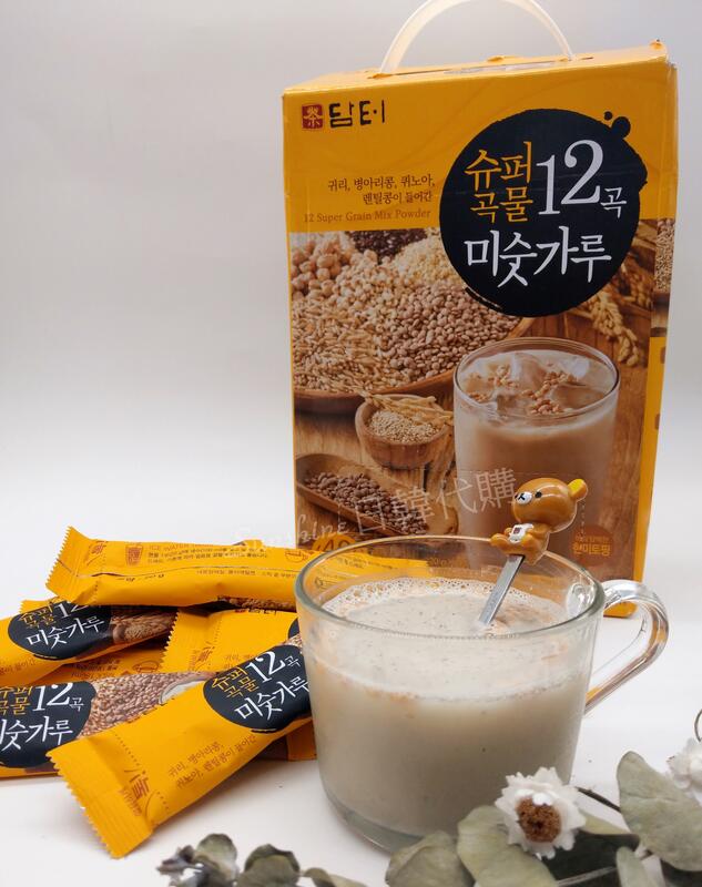 現貨 韓國 DAMTUH 丹特 12種穀物 穀物 薏仁飲 黑米 黑芝麻 堅果飲 沖泡飲品 10條 散裝