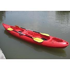 雙人皮閥艇/獨木舟/釣魚船/PE塑膠艇 [GK-08]（含划漿、座墊） 