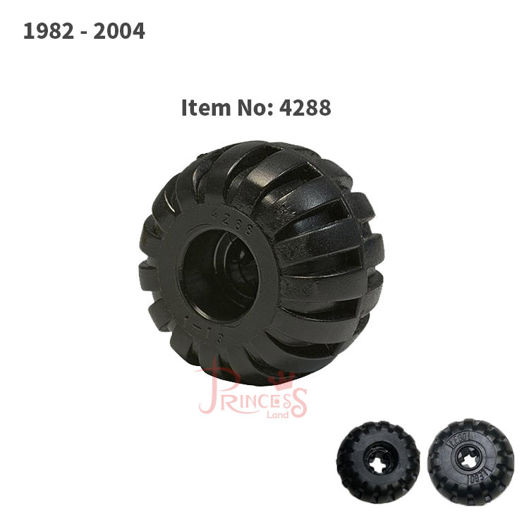 樂高王子 LEGO 4288 輪子 輪胎 太空 十字 絕版 二手 黑 W003