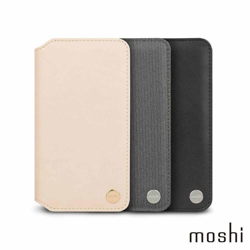 Moshi Overture for iPhone XR (6.1吋) 側開卡夾型保護套/手機皮套 側掀