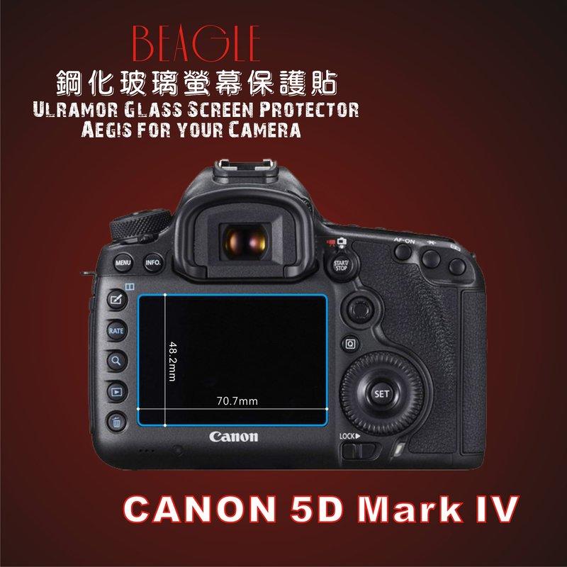 (BEAGLE)鋼化玻璃螢幕保護貼 CANON 5D4 專用-可觸控-抗指紋油汙-台灣製(2片式)