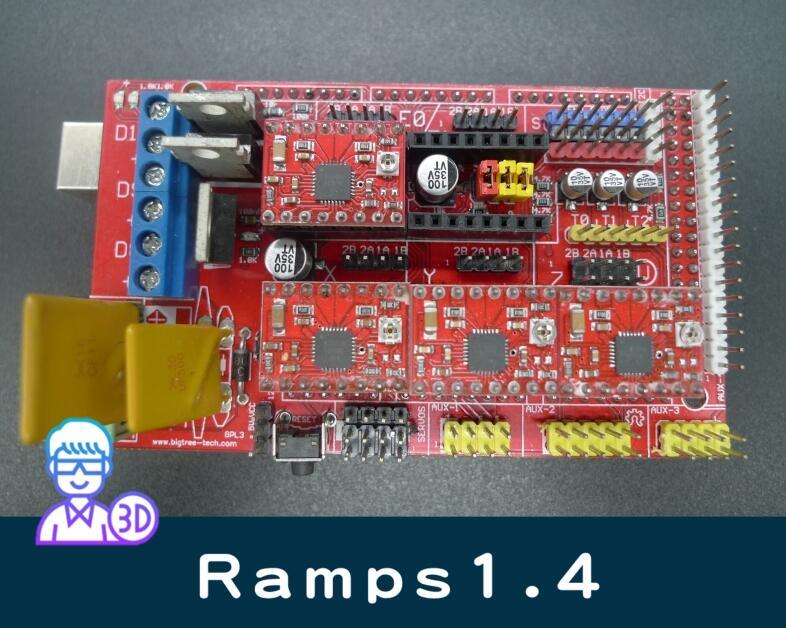 【台中3D總舖】Ramps 1.4 含四片A4988步進馬達驅動片 —3D列印 印表機 專題 創客 Maker