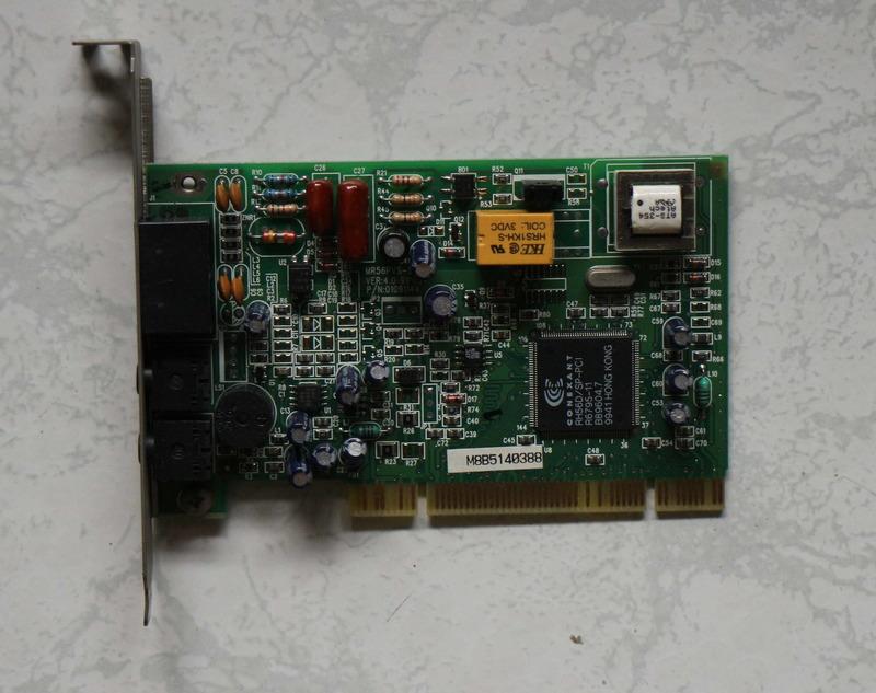 CONEXANT 56K DATA/FAX Modem Card  PCI介面 傳真/數據機