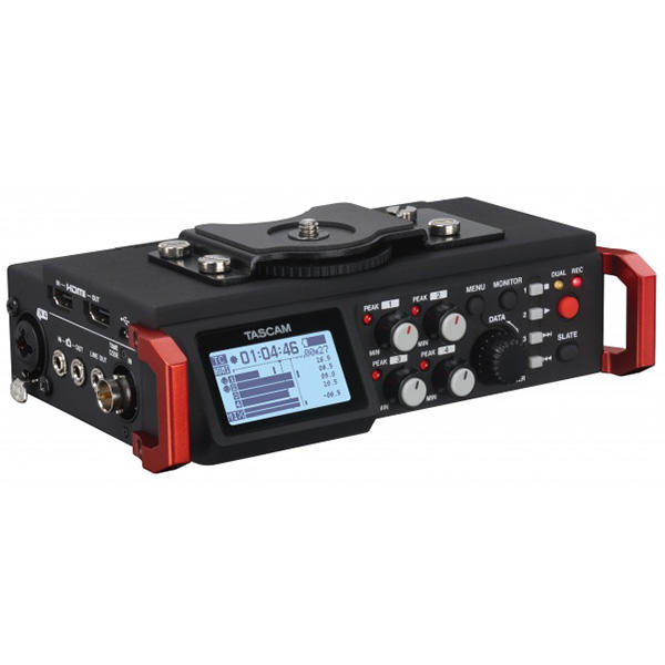 《2魔攝影》TASCAM DR-701D單眼用錄音機 這款新型6聲道音頻錄音機是專門為攝像機用戶設計 易於安裝