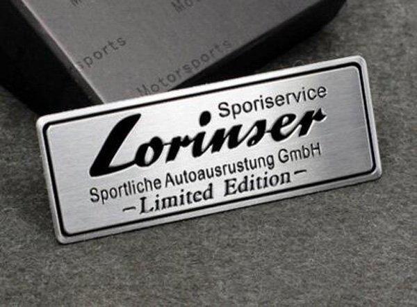 賓士Lorinser Carlsson裝飾標誌金屬鋁車貼鋁銘牌超薄微標