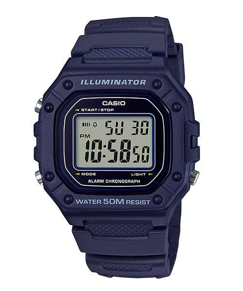 附台灣卡西歐保卡才是公司貨【時間光廊】CASIO 卡西歐 鬧鐘 秒錶 防水 全新 W-218H-2A