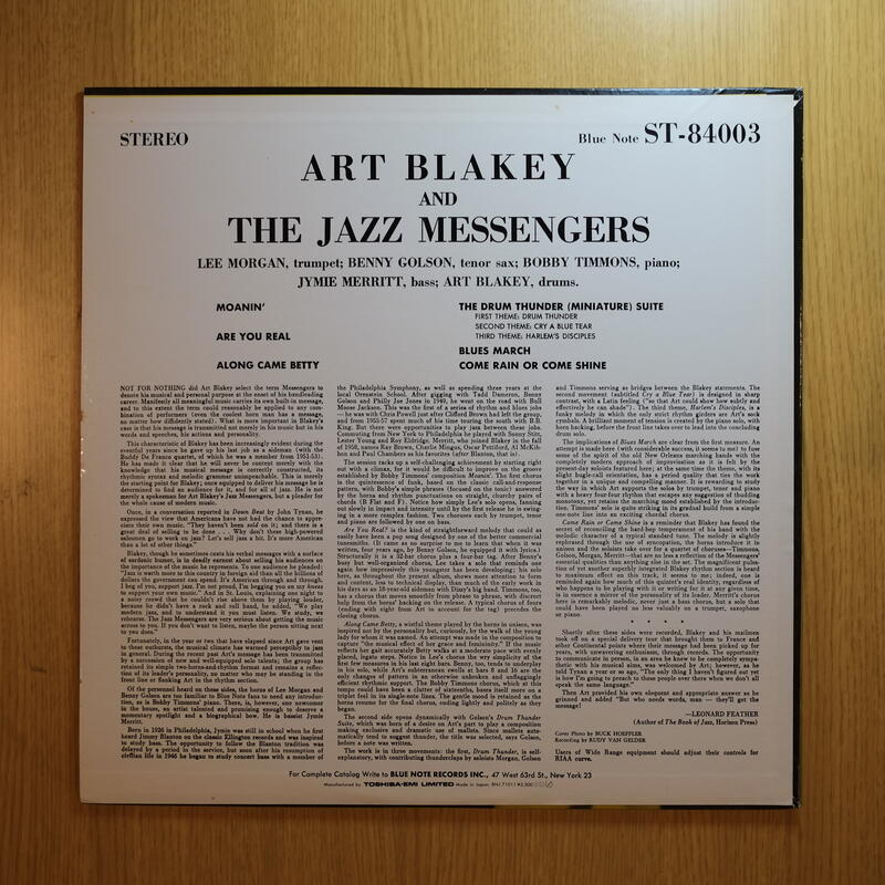 Art Blakey Moanin' 呻吟/Blue note/爵士黑膠銘盤/BNJ71011 | 露天市集