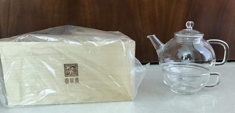 香草集花茶杯組+芳香精油儲存盒(1組)