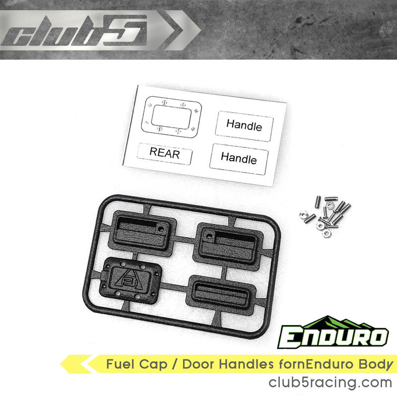 -CLUB 5-ELEMENT Enduro 專用像真件/全車立體門把/仿真油箱蓋/立體裝飾件 C-ELM-059