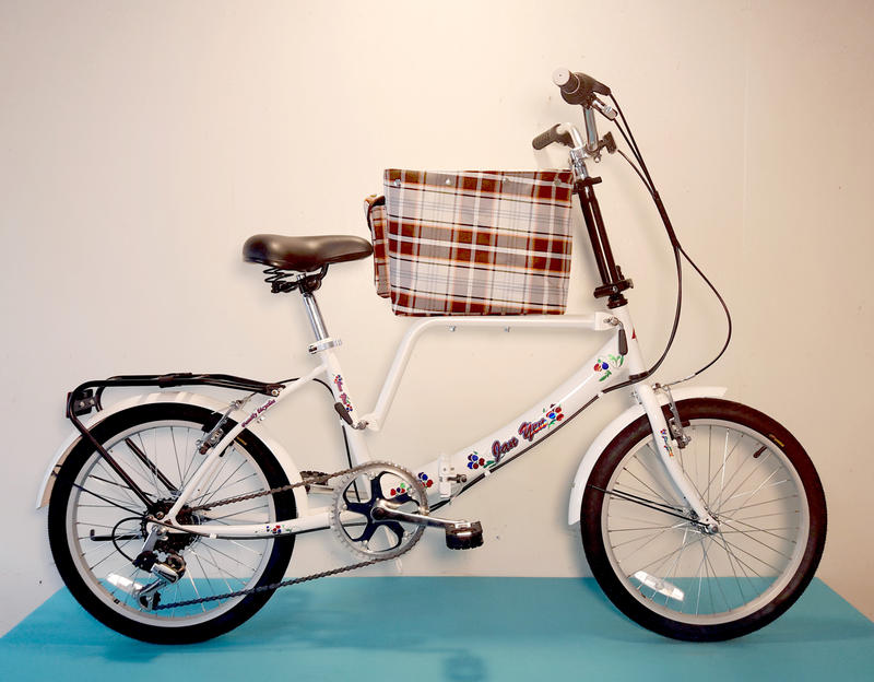 JY (豪華版) 20吋 6速 SHIMANO 摺疊 (中籃) 寵物車 寵物腳踏車 寵物自行車 (白色) 寵物籃