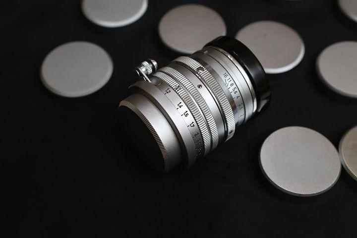 Leica 原廠銀色老品 L39螺牙金屬後蓋 黃銅鍍鉻材質 