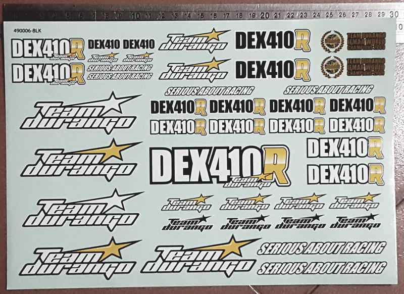 【ＪＶ愛模坊】Team Durango DEX410R 貼花 車殼貼紙 K010