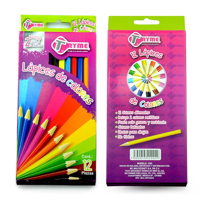 12色 高彩度 色鉛筆