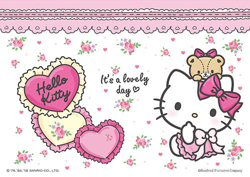 【巷子內】Hello Kitty暖心抱枕心形拼圖200片-009