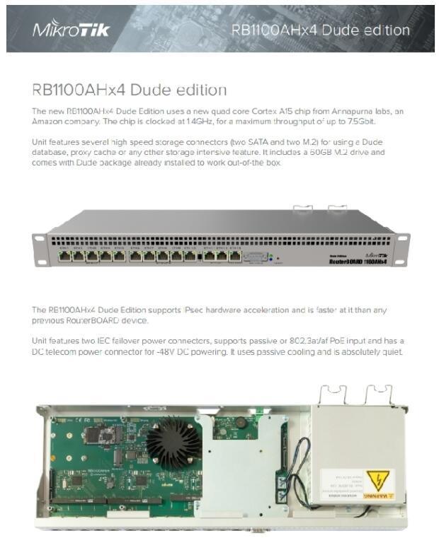 【RouterOS專業賣家】公司貨 RB1100AHx4 RB1100Dx4 Dude Edition 防火牆/路由器