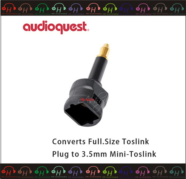 弘達影音多媒體 AudioQuest Toslink Mini Adaptor 光纖方轉圓轉接頭