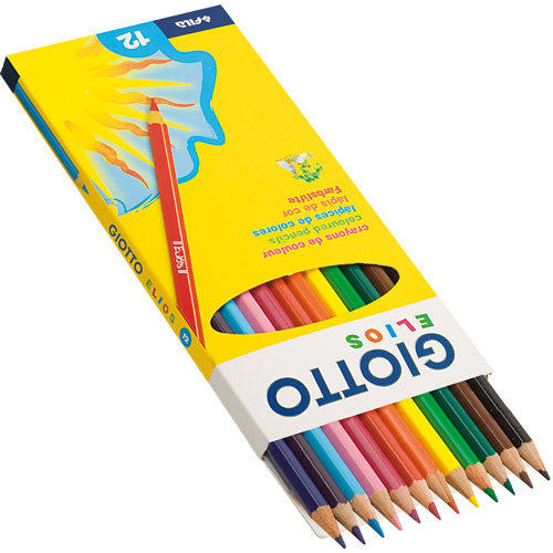 【UZ文具】義大利GIOTTO Elios 學用六角彩色鉛筆(12色)275000 超細，適用畫線條及小面積著色