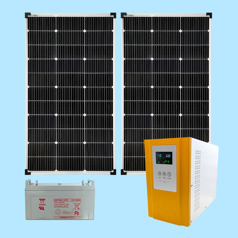 【傑太光能】V-10 太陽能12V轉110V鉛酸電池700W發電系統 獨立發電 逆變器 純正弦波 小型發電系統