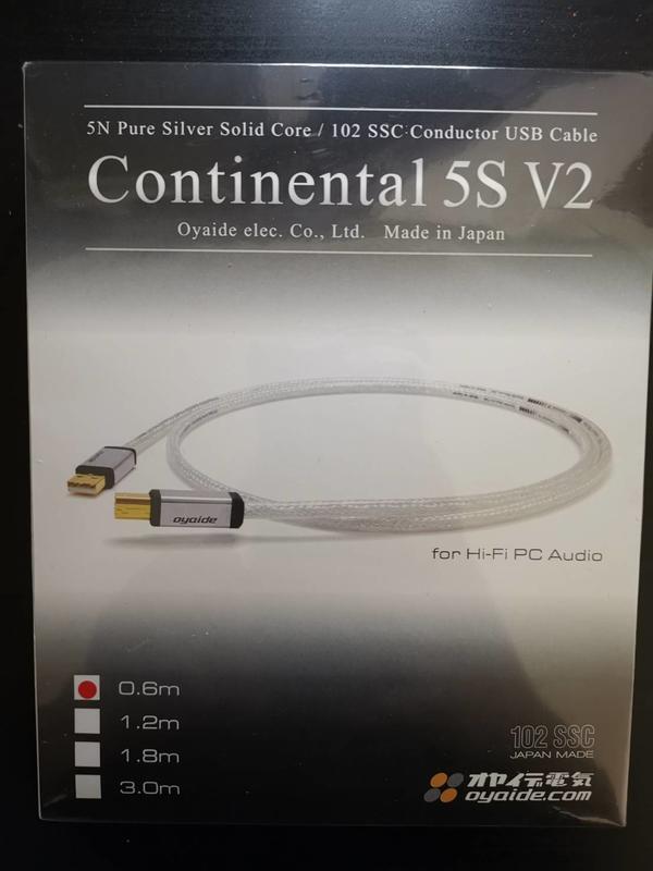 UP Music】V2新版0.6M 本製盒裝廠線日本Oyaide Continental 5S V2 純銀