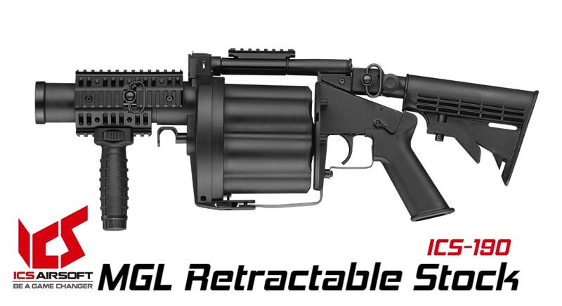 【YMS】ICS ICS-190 MGL 【黑】 撒旦之輪 榴彈發射器 輕量化版本 | 露天市集 | 全台最大的網路購物市集