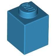 【積木樂園】樂高 LEGO 3005 6225538  Brick 1x1 蔚藍色