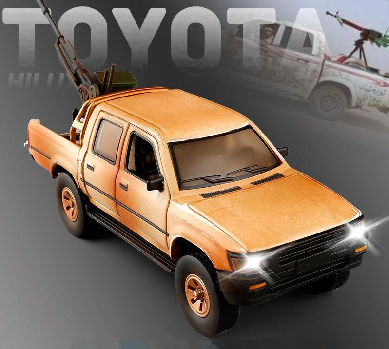 補貨中)1:32 合金模型聲光車 豐田 海拉克斯 Toyota Hilux  中東戰神 塔利班 皮卡貨車 恐怖份子