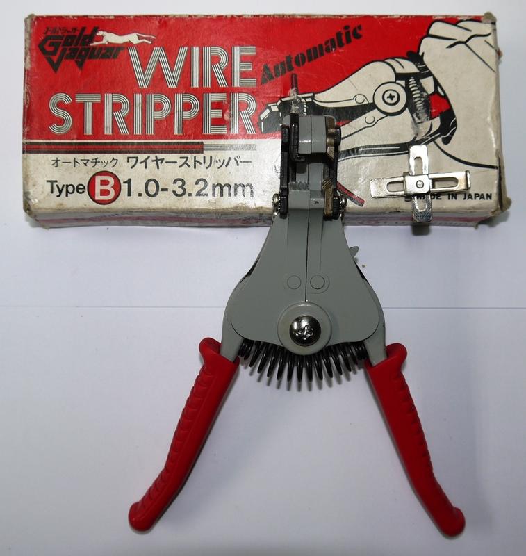 goldjaguar Wire Stripper  紅色 自動剝線鉗 剝線鉗 日本製 1.0~3.2mm
