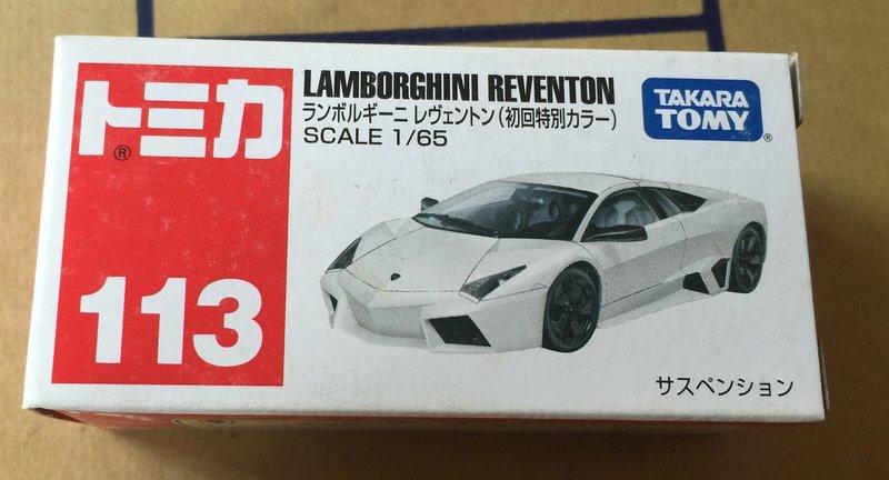 非陸版 TOMY TOMICA 113  Lamborghini Reventon 初回 白 藍寶堅尼
