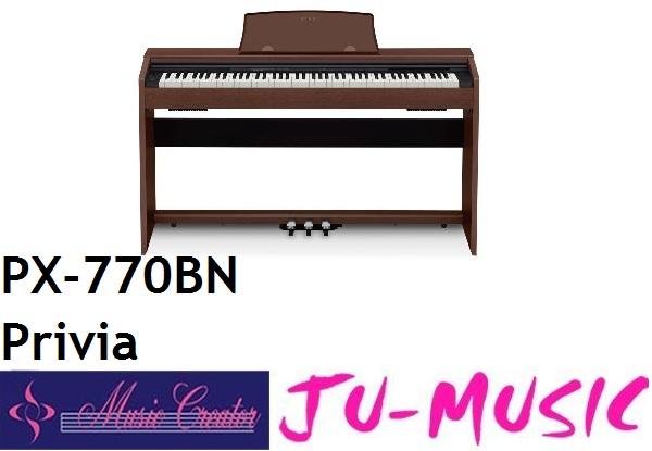 造韻樂器音響- JU-MUSIC - CASIO PX-770BN Privia  數位鋼琴 88鍵 『公司貨免運費』