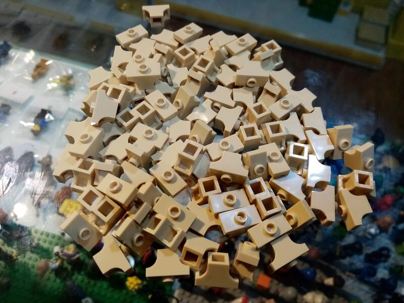 LEGO 樂高零件 38583 1 x 2米色 拱形 柱子頂(T-086) 71043 霍格華茲