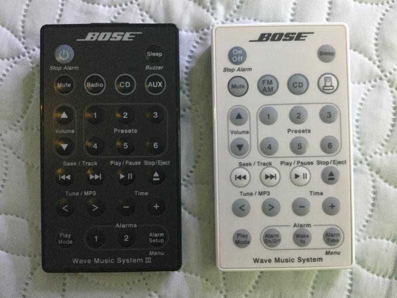 bose wave music system 黑色，白色遙控器
