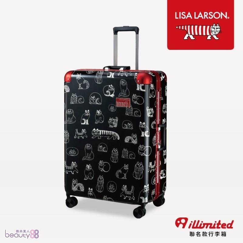 【Lisa Larson】28吋手繪系列ABS+PC深框行李箱-黑(LL-A11802-28)[238105]