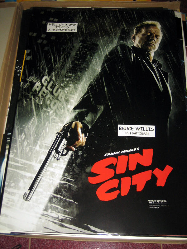 絕版【英國進口電影海報】萬惡城市 Sin City (2005年)(首)