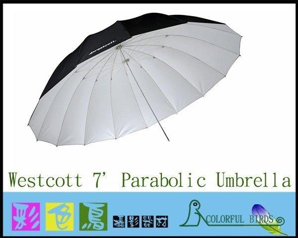 彩色鳥(租控光傘 租反射傘 )Westcott 7' Parabolic Umbrella 220cm 反射傘 出租